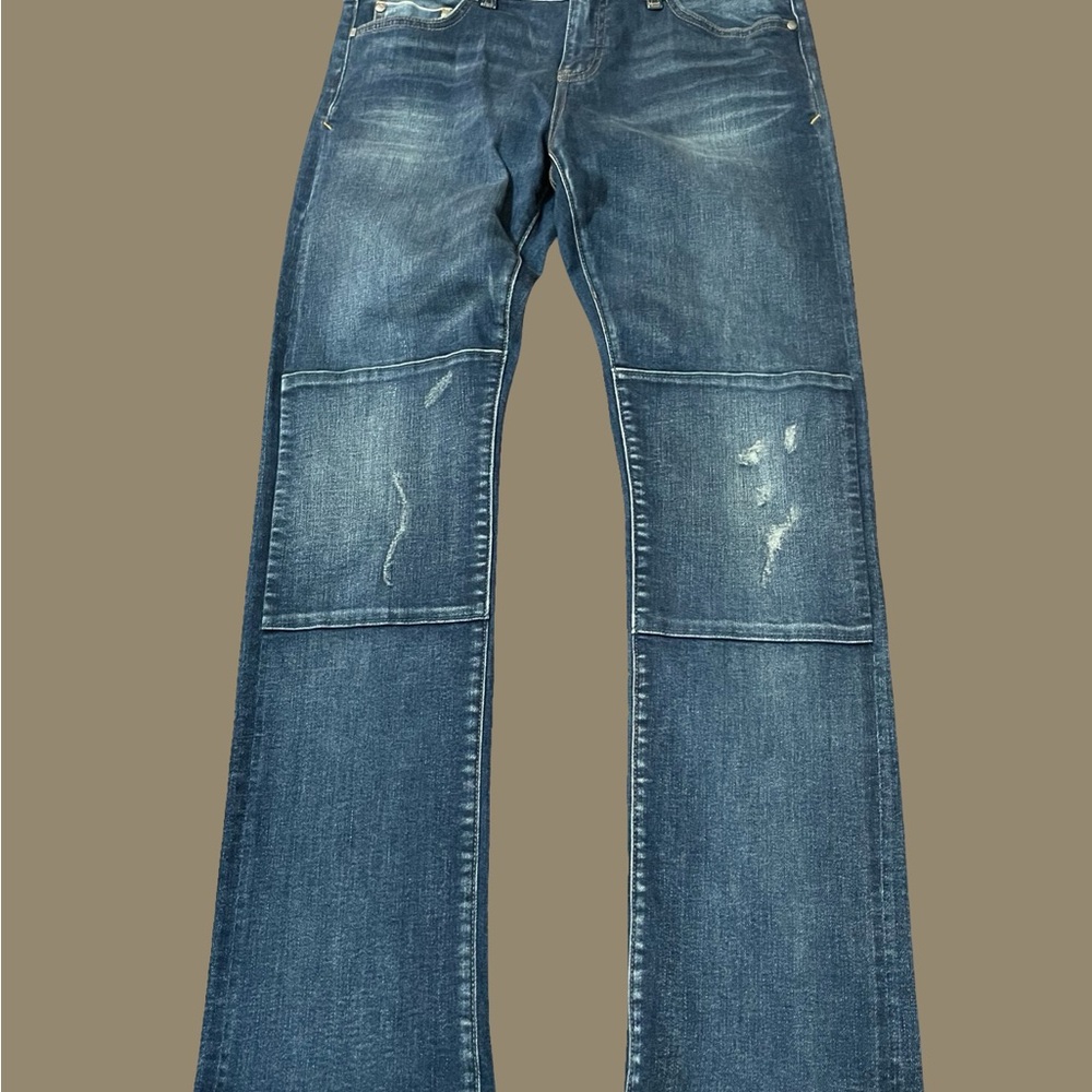 Anthropologie Pilcro And The Letterpress Parallel blue jeans size 10 medium wash - Picture 15 of 16